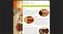 Desktop Screenshot of essentialbeautybar.com